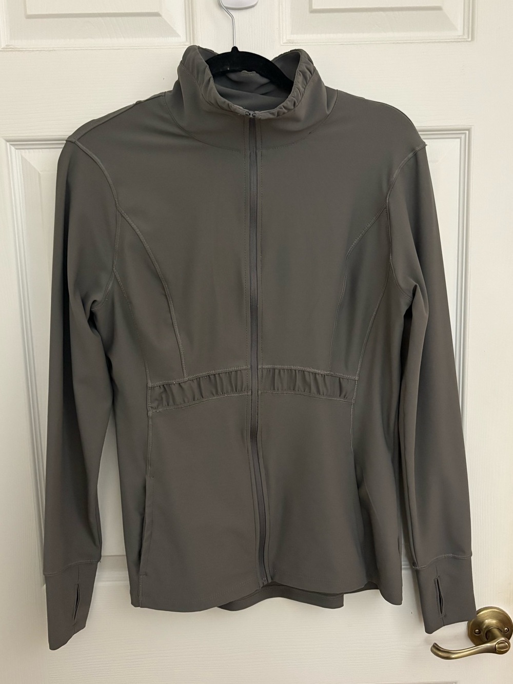 apana Gray Athletic Jacket Size Large Like New